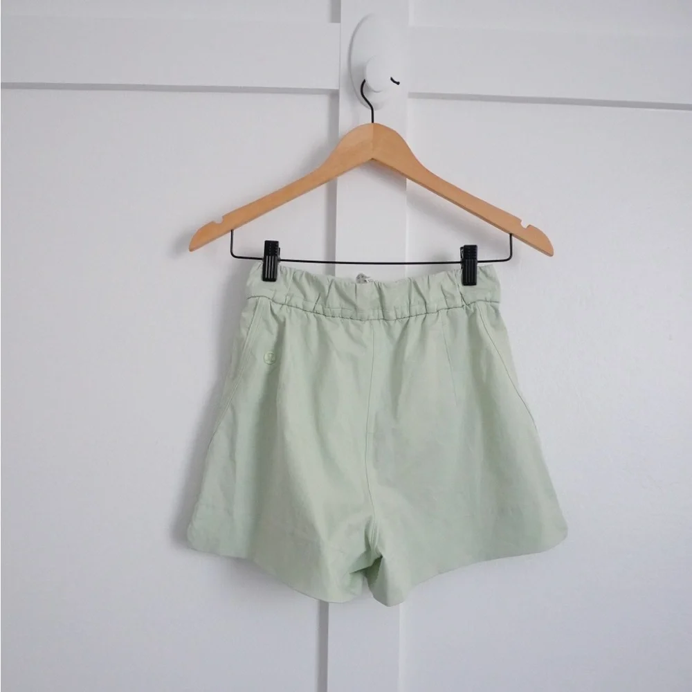 Lululemon Green High Waist Shorts